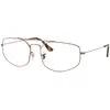 Image de Ray - Ban Unisex Ray - Ban RX6545 EXPLORER 5 2943 Montures optiques Métal Bronze Transparent Géométrique Normale