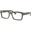 Image de Ray - Ban Unisex Ray - Ban RX5435 8405 Montures optiques Acétate Marron Transparent Carré Normale