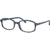 Image de Ray - Ban Unisex Ray - Ban RX5432 SAM 8397 Montures optiques Acétate Bleu Transparent Géométrique Normale