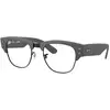Image de Ray - Ban Unisex Ray - Ban RX7316V 5521 Montures optiques Jeter un coup d'oeil Gris Transparent Carré Normale