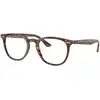 Image de Ray - Ban Unisex Ray - Ban RX7159 8395 Montures optiques Acétate Marron Transparent Pantos Normale