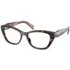 Image de Prada Femme Prada PR 19WV 23A1O1 Montures optiques Acétate Tortue Cat Eye Normale
