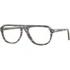 Image de Persol Unisex Persol PO3368V 1222 Montures optiques Acétate Multicolore Pilote Normale