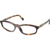 Image de Miu Miu Femme Miu Miu MU A06S 14L08N Lunettes de soleil Acétate Tortue Transparent Géométrique Normale