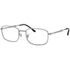 Image de Ray - Ban Unisex Ray - Ban RX6533 2502 Montures optiques Métal Gris Transparent Pillow Normale