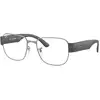 Image de Ray - Ban Unisex Ray - Ban RX6532 2502 Montures optiques Métal Gris Transparent Carré Normale