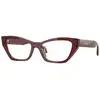 Image de Versace Femme Versace VE3373U 5512 Montures optiques Acétate Rouge Cat Eye Normale