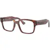 Image de Ray - Ban Unisex Ray - Ban RX7256 LAURENE 8315 Montures optiques Acétate Marron Transparent Carré Normale