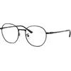 Image de Ray - Ban Unisex Ray - Ban RX8778D 1244 Montures optiques Titane Noir Transparent Carré Normale