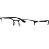 Image de Ray - Ban Unisex Ray - Ban RX6513 2904 Montures optiques Métal Noir Transparent Géométrique Normale