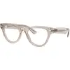 Image de Ray - Ban Femme Ray - Ban RX5510 8449 Montures optiques Acétate Marron Transparent Cat Eye Normale