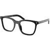 Image de Prada Femme Prada PR B11V 16K1O1 Montures optiques Acétate Noir Pillow Normale