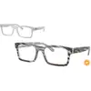 Image de Ray - Ban Unisex Ray - Ban RX5435 8382 Montures optiques Acétate Bleu Transparent Carré Normale
