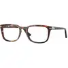 Image de Persol Unisex Persol PO3382V 24 Montures optiques Acétate Tortue Pillow Normale