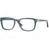 Image de Persol Unisex Persol PO3382V 1197 Montures optiques Acétate Bleu Pillow Normale