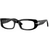 Image de Persol Unisex Persol PO3388V 95 Montures optiques Acétate Noir Pillow Normale