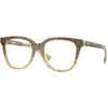 Image de Burberry Femme Burberry BE2439 4201 Montures optiques Acétate Marron Pantos Normale