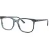 Image de Ray - Ban Unisex Ray - Ban RX5446 8456 Montures optiques Acétate Bleu Transparent Carré Normale