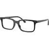 Image de Ray - Ban Unisex Ray - Ban RX5445 2000 Montures optiques Acétate Noir Transparent Carré Normale