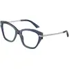Image de Jimmy Choo Femme Jimmy Choo JC3043J 5035 Montures optiques Acétate Bleu Cat Eye Normale