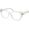 Image de Prada Femme Prada PR 18WV 12R1O1 Montures optiques Acétate Gris Géométrique Normale