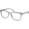 Image de Prada Homme Prada PR 14WV 10J1O1 Montures optiques Acétate Gris Carré Normale
