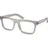 Image de Prada Homme Prada PR C03V 18J1O1 Montures optiques Acétate Gris Pillow Normale