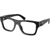 Image de Prada Homme Prada PR C01V 16K1O1 Montures optiques Acétate Noir Pillow Normale