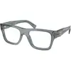 Image de Prada Homme Prada PR C01V 17T1O1 Montures optiques Acétate Bleu Pillow Normale