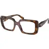 Image de Prada Femme Prada PR C09V 20D1O1 Montures optiques Acétate Havane Pillow Normale