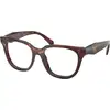 Image de Prada Femme Prada PR C11V 14P1O1 Montures optiques Acétate Tortue Papillon Normale