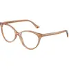 Image de Jimmy Choo Femme Jimmy Choo JC3047 5076 Montures optiques Acétate Marron Pantos Normale