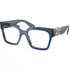 Image de Miu Miu Femme Miu Miu MU 04UV 08Q1O1 Montures optiques Acétate Bleu Carré Normale