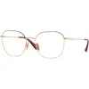 Image de VOGUE EYEWEAR Femme VOGUE EYEWEAR VO4178 5208 Montures optiques Métal Rouge Carré Normale