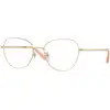 Image de Versace Femme Versace VE1313D 1520 Montures optiques Métal Or Pantos Normale