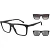 Image de Emporio Armani Homme Emporio Armani EA4258 50011W Lunettes de soleil Injecté Noir Transparent Carré Normale