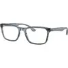 Image de Ray - Ban Unisex Ray - Ban RX5279 8456 Montures optiques Acétate Bleu Transparent Carré Normale