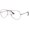 Image de Ray - Ban Unisex Ray - Ban RX3925V AVIATOR MAX 2501 Montures optiques Métal Argent Transparent Pilote Normale