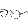Image de Ray - Ban Unisex Ray - Ban RX3925V AVIATOR MAX 2509 Montures optiques Métal Noir Transparent Pilote Normale