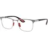 Image de Ray - Ban Unisex Ray - Ban RX6621M F129 Montures optiques Métal Gris Transparent Carré Normale