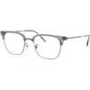 Image de Ray - Ban Unisex Ray - Ban RX7216 NEW CLUBMASTER 8470 Montures optiques Acétate Gris Transparent Carré Normale