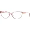 Image de VOGUE EYEWEAR Femme VOGUE EYEWEAR VO5703U 2942 Montures optiques Nylon Rose Transparent Ronde Normale