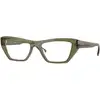 Image de VOGUE EYEWEAR Femme VOGUE EYEWEAR VO5701U 3289 Montures optiques Acétate Vert Transparent Cat Eye Normale