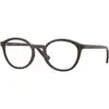 Image de VOGUE EYEWEAR Enfant VOGUE EYEWEAR VY2044 2252 Montures optiques Nylon Marron Transparent Pantos Normale