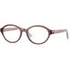Image de VOGUE EYEWEAR Enfant VOGUE EYEWEAR VY2043 3277 Montures optiques Nylon Rose Transparent Ronde Normale