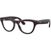 Image de Ray - Ban Unisex Ray - Ban Meta RW4014 Skyler 6701CH - GEN 2 Lunettes de soleil Injecté Violet Transparent Géométrique Transitions Photochromatique
