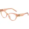 Image de Dolce & Gabbana Femme Dolce & Gabbana DG3440 3226 Montures optiques Acétate Rose Transparent Cat Eye Normale