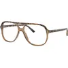 Image de Ray - Ban Unisex Ray - Ban RX5698 8109 Montures optiques Acétate Marron Transparent Carré Normale