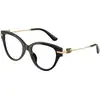 Image de Dolce & Gabbana Femme Dolce & Gabbana DG3438 501 Montures optiques Acétate Noir Transparent Papillon Normale