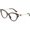 Image de Dolce & Gabbana Femme Dolce & Gabbana DG3438 502 Montures optiques Acétate Tortue Transparent Papillon Normale